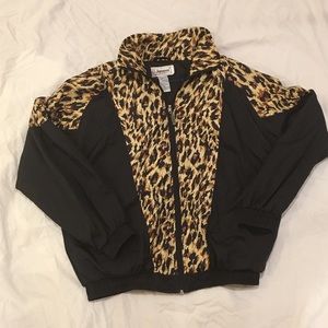Vintage Cheetah Print Windbreaker